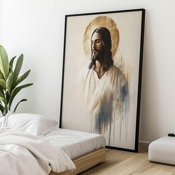 Jeesus hiljaisuudessa Jeesus hiljaisuudessa, 60x90 cm, kehystämätön, 230 gsm mattapaperi
