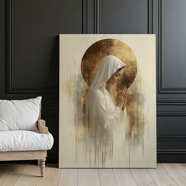 Prayer in Silence - Mary Prayer in Silence - Mary, 30x40 cm, uindrammet, 230 gsm mat papir