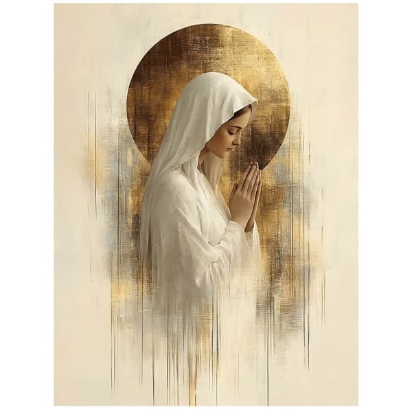 Prayer in Silence - Mary Prayer in Silence - Mary, 70x100 cm, uindrammet, 230 gsm mat papir