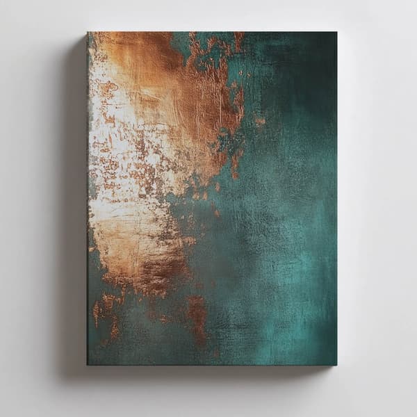 Copper Accent i turkos Copper Accent i turkos, 30x40 cm, svart aluminiumram, 230 gsm matt papper