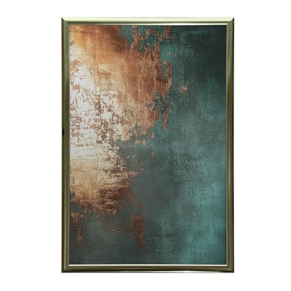 Copper Accent i turkos Copper Accent i turkos, 30x40 cm, svart aluminiumram, 230 gsm matt papper