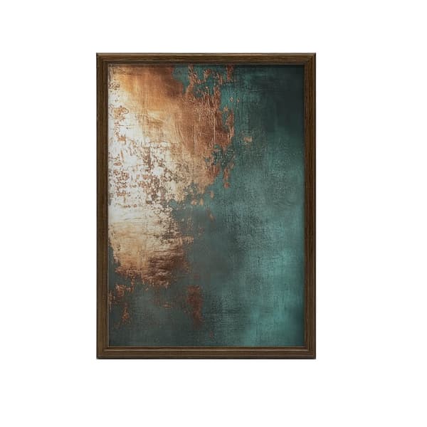 Copper Accent i turkos Copper Accent i turkos, 30x40 cm, svart aluminiumram, 230 gsm matt papper