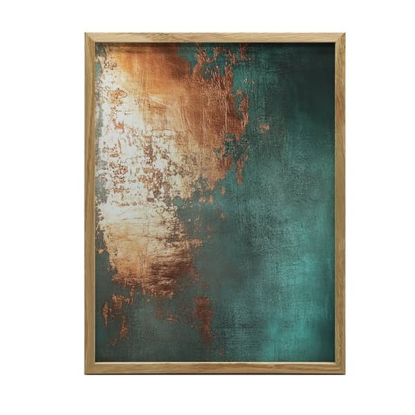 Copper Accent i turkos Copper Accent i turkos, 30x40 cm, svart aluminiumram, 230 gsm matt papper