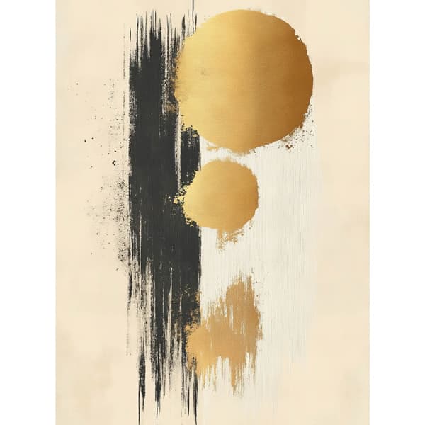 Energetic Golden Circles Energetic Golden Circles, 50x70 cm, uindrammet, 230 gsm mat papir