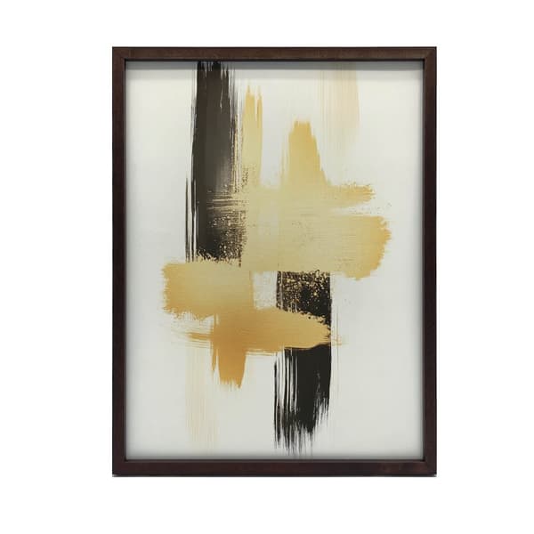 Kullan ja mustan kontrasti Kullan ja mustan kontrasti, 30x40 cm, vaalea tammipuukehys, 230 gsm mattapaperi