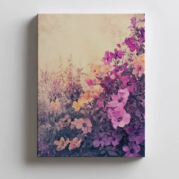 Floral Peace Floral Peace, 60x90 cm, guld aluminiumsramme, 230 gsm mat papir