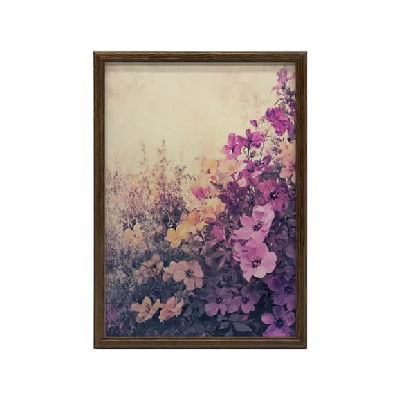 Floral Peace Floral Peace, 60x90 cm, guld aluminiumsramme, 230 gsm mat papir