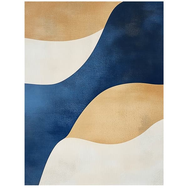 Waves in Shades of Blue Waves in Shades of Blue, 40x50 cm, svart aluminiumram, 230 gsm matt papper