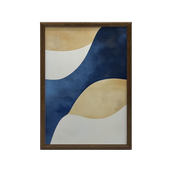 Waves in Shades of Blue Waves in Shades of Blue, 40x50 cm, svart aluminiumram, 230 gsm matt papper