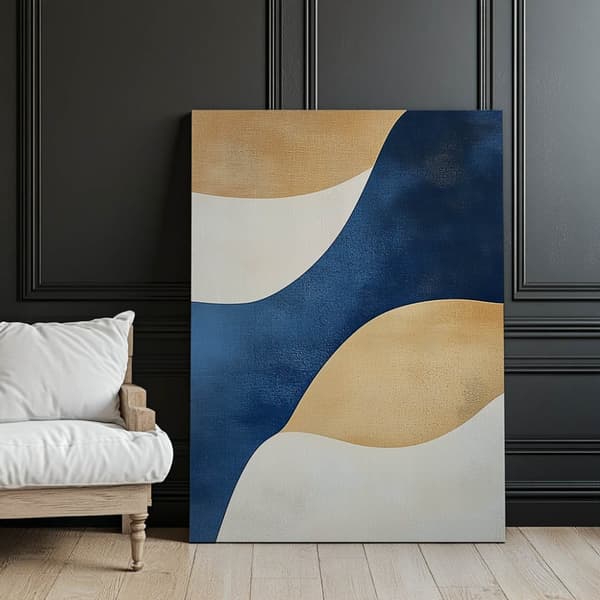 Waves in Shades of Blue Waves in Shades of Blue, 40x50 cm, svart aluminiumram, 230 gsm matt papper
