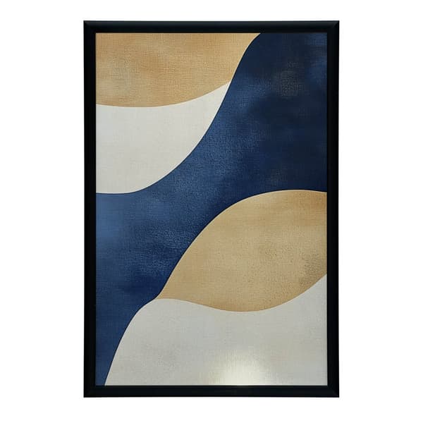 Waves in Shades of Blue Waves in Shades of Blue, 40x50 cm, svart aluminiumram, 230 gsm matt papper
