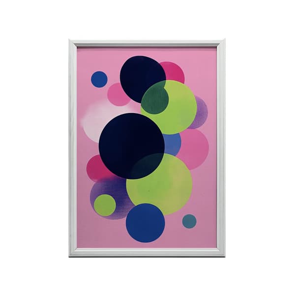 Chaos in Circles Chaos in Circles, 30x40 cm, vit träram, 230 gsm matt papper