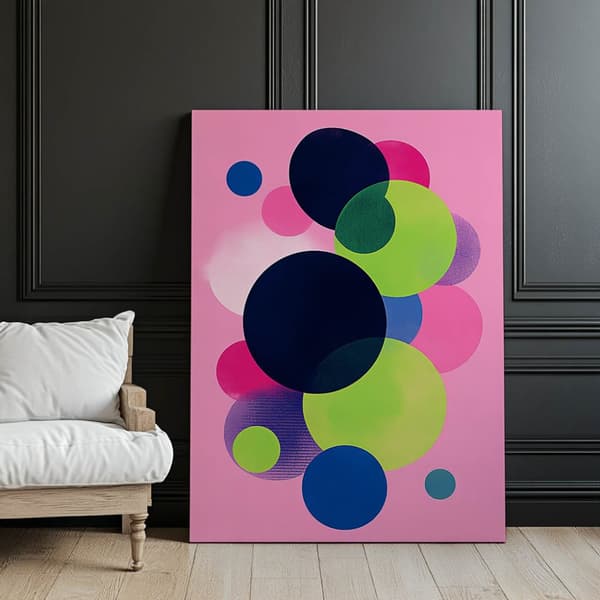 Chaos in Circles Chaos in Circles, 30x40 cm, vit träram, 230 gsm matt papper