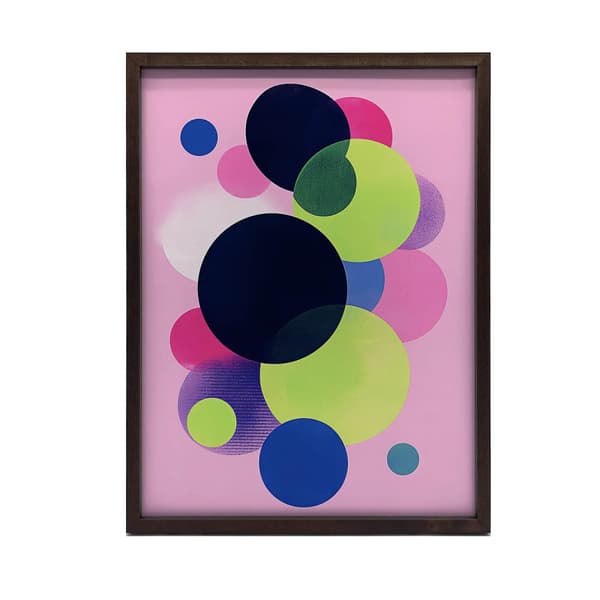 Chaos in Circles Chaos in Circles, 50x70 cm, tummanruskea puurunko, 230 gsm mattapaperi
