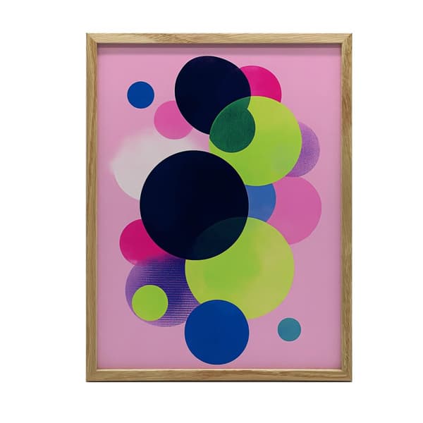 Chaos in Circles Chaos in Circles, 70x100 cm, sort aluminiumsramme, 230 gsm mat papir