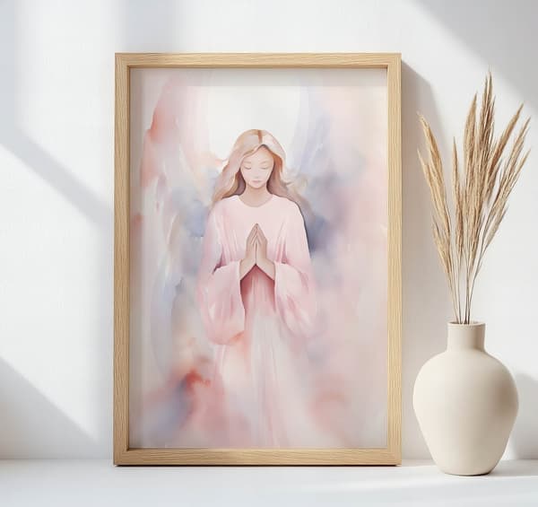 Pink Angel Charm -juliste Pink Angel Charm -juliste, 50x70 cm, musta alumiinikehys, 230 gsm mattapaperi