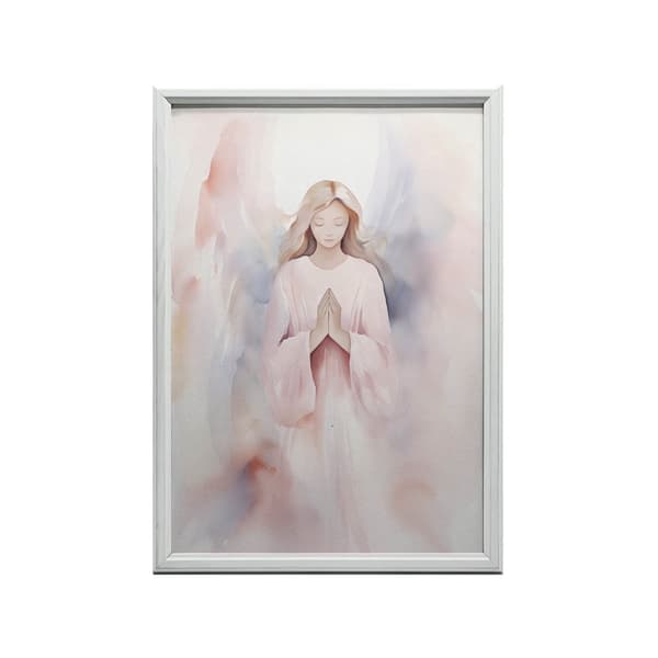 Pink Angel Charm Poster Pink Angel Berlock Poster, 50x70 cm, guld aluminiumram, 230 gsm matt papper