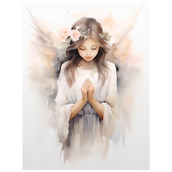 Plakat Angel in Subtilty Poster Angel in Subtility, 70x100 cm, lys egetræsramme, 230 gsm mat papir