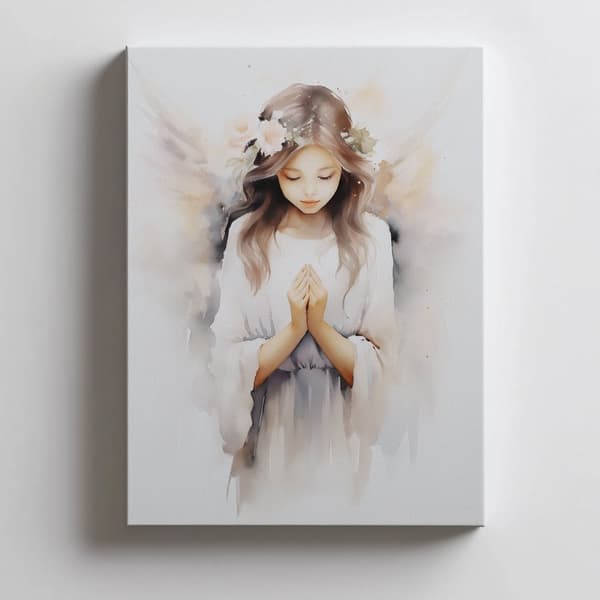 Plakat Angel in Subtilty Poster Angel in Subtility, 70x100 cm, lys egetræsramme, 230 gsm mat papir