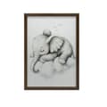 Miniatyrbild 11 av 11: Affisch Sleepy Elephant on a Cloud Affisch Sleepy Elephant on a Cloud, 70x100 cm, oinramad, premiumduk på bår