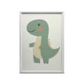 Pikkukuva 8 / 11: Hymyilevä dinosaurusjuliste Hymyilevä dinosaurusjuliste, 60x90 cm, kultainen alumiinikehys, 230 gsm mattapaperi