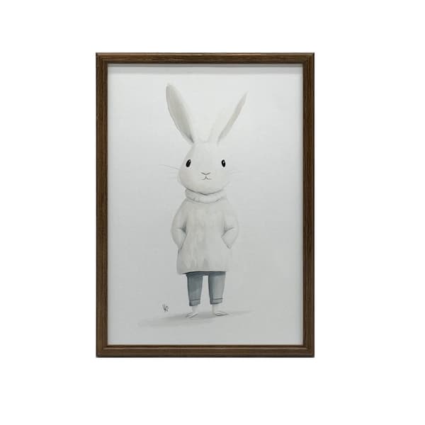 Plakat Sød kanin i en sweater Plakat Sød kanin i en sweater, 70x100 cm, rammeløs, 230 gsm mat papir