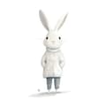 Miniatyrbillede 3 af 11: Plakat Sød kanin i en sweater Plakat Sød kanin i en sweater, 70x100 cm, lys egetræsramme, 230 gsm mat papir