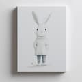 Miniatyrbillede 4 af 11: Plakat Sød kanin i en sweater Plakat Sød kanin i en sweater, 70x100 cm, lys egetræsramme, 230 gsm mat papir