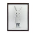 Miniatyrbillede 2 af 11: Plakat Sød kanin i en sweater Plakat Sød kanin i en sweater, 70x100 cm, lys egetræsramme, 230 gsm mat papir
