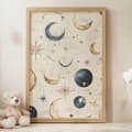 Miniatyrbillede 5 af 11: Lunar Harmony-plakat Lunar Harmony-plakat, 50x70 cm, uindrammet, premium lærred på båre