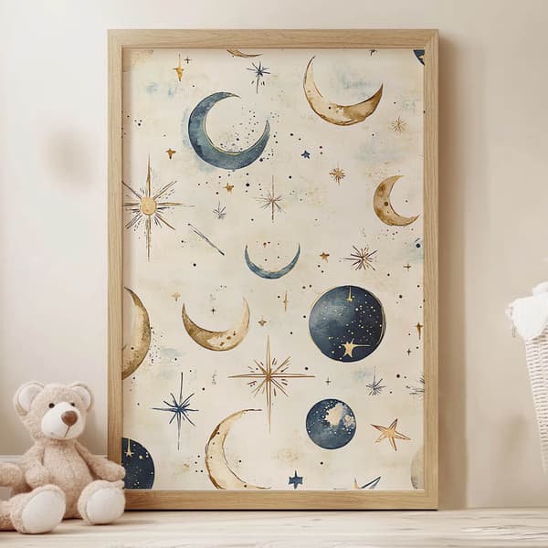 Lunar Harmony plakat Lunar Harmony plakat, 60x90 cm, sort aluminiumsramme, 230 gsm mat papir