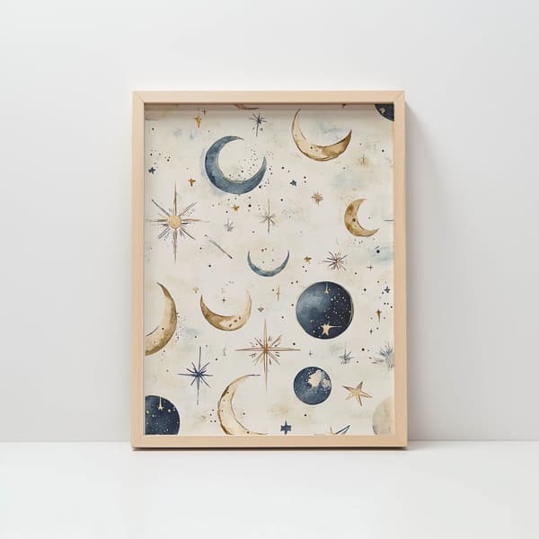 Lunar Harmony plakat Lunar Harmony plakat, 60x90 cm, sort aluminiumsramme, 230 gsm mat papir