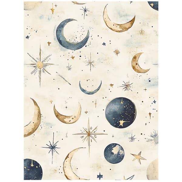 Lunar Harmony plakat Lunar Harmony plakat, 70x100 cm, mørkebrun træramme, 230 gsm mat papir