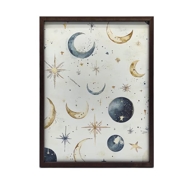 Lunar Harmony plakat Lunar Harmony plakat, 70x100 cm, mørkebrun træramme, 230 gsm mat papir