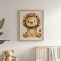 Miniatyrbild 6 av 11: Poster Cute Lion Poster Cute Lion, 30x40 cm, guld aluminiumram, 230 gsm matt papper