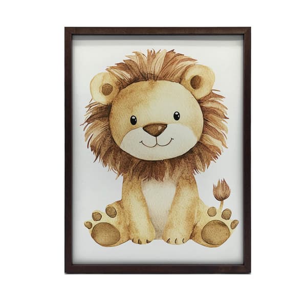Poster Cute Lion Poster Cute Lion, 30x40 cm, guld aluminiumram, 230 gsm matt papper