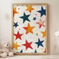 Pikkukuva 5 / 11: Happy Stars -juliste Happy Stars -juliste, 70x100 cm, kehystämätön, premium-kangas paareilla