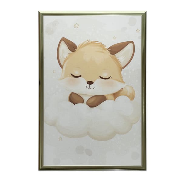 Juliste Suloinen kettu pilvessä Juliste Suloinen kettu pilvessä, 70x100 cm, kehystämätön, premium-kangas paareilla