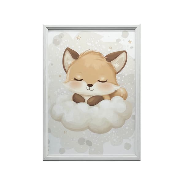 Juliste Suloinen kettu pilvessä Juliste Suloinen kettu pilvessä, 70x100 cm, kehystämätön, premium-kangas paareilla
