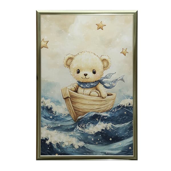 Plakat Bamse i Lodz Plakat Bamse i Lodz, 70x100 cm, mørkebrun træramme, 230 gsm mat papir