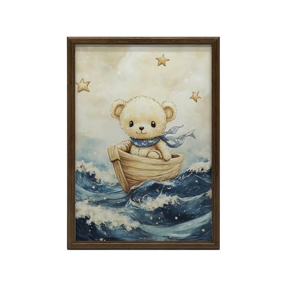 Plakat Bamse i Lodz Plakat Bamse i Lodz, 70x100 cm, mørkebrun træramme, 230 gsm mat papir