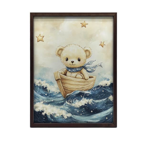 Plakat Bamse i Lodz Plakat Bamse i Lodz, 70x100 cm, mørkebrun træramme, 230 gsm mat papir