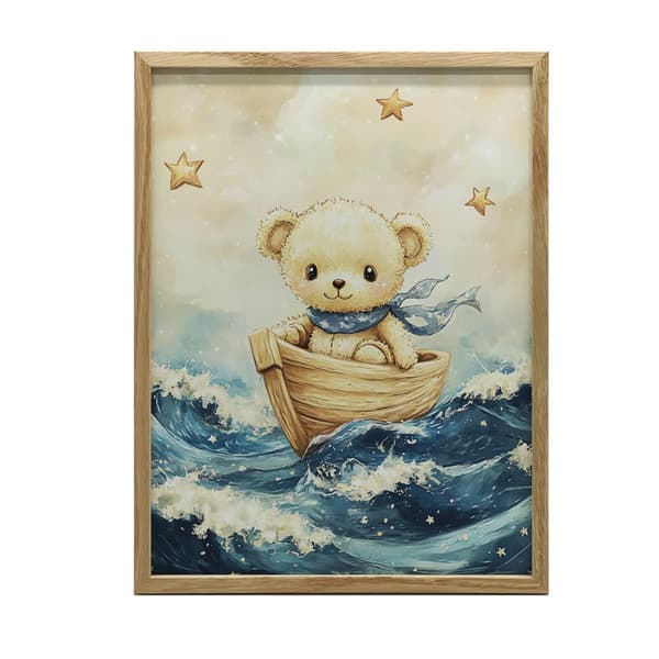Plakat Bamse i Lodz Plakat Bamse i Lodz, 70x100 cm, mørkebrun træramme, 230 gsm mat papir