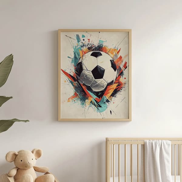 Football Energy Plakat Football Energy Plakat, 30x40 cm, mørkebrun træramme, 230 gsm mat papir