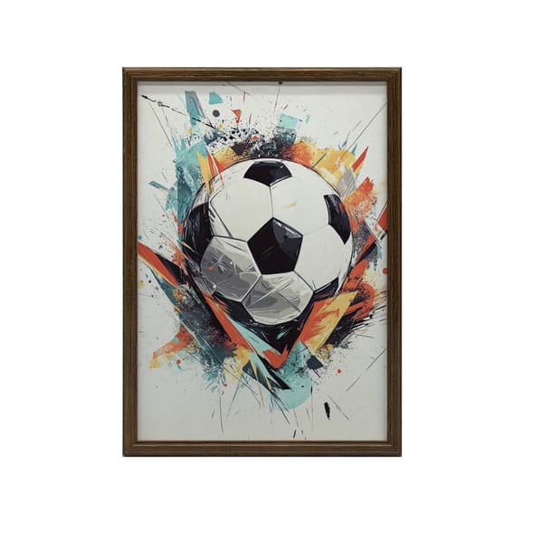 Football Energy Plakat Football Energy Plakat, 30x40 cm, mørkebrun træramme, 230 gsm mat papir