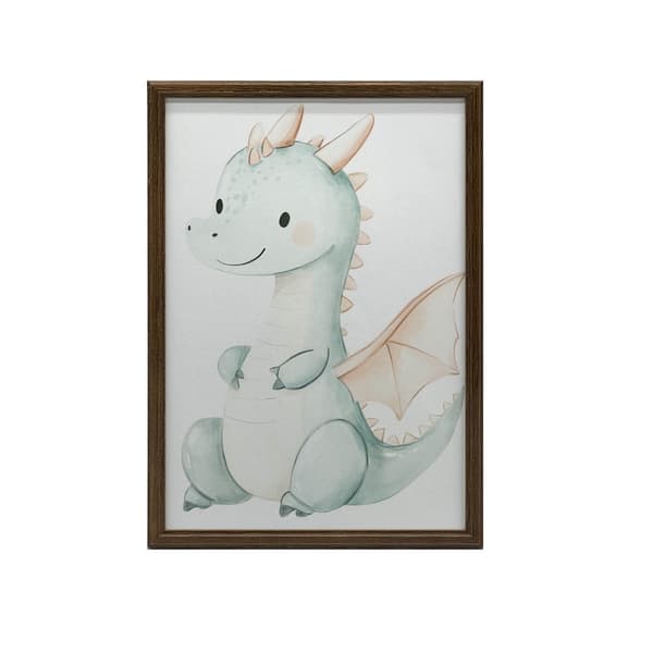 Plakat Cute Blue Dragon Plakat Cute Blue Dragon, 30x40 cm, uindrammet, premium lærred på båreramme