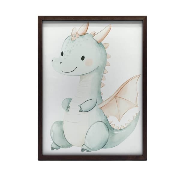 Plakat Cute Blue Dragon Plakat Cute Blue Dragon, 30x40 cm, uindrammet, premium lærred på båreramme