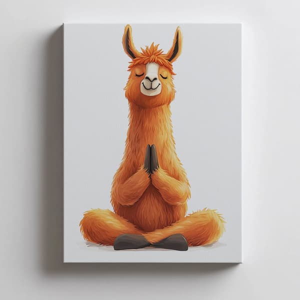 Meditoiva lama-juliste Meditoiva lama-juliste, 30x40 cm, musta alumiinikehys, 230 gsm mattapaperi