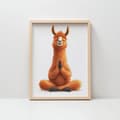 Pikkukuva 7 / 11: Meditoiva lama-juliste Meditoiva lama-juliste, 30x40 cm, musta alumiinikehys, 230 gsm mattapaperi