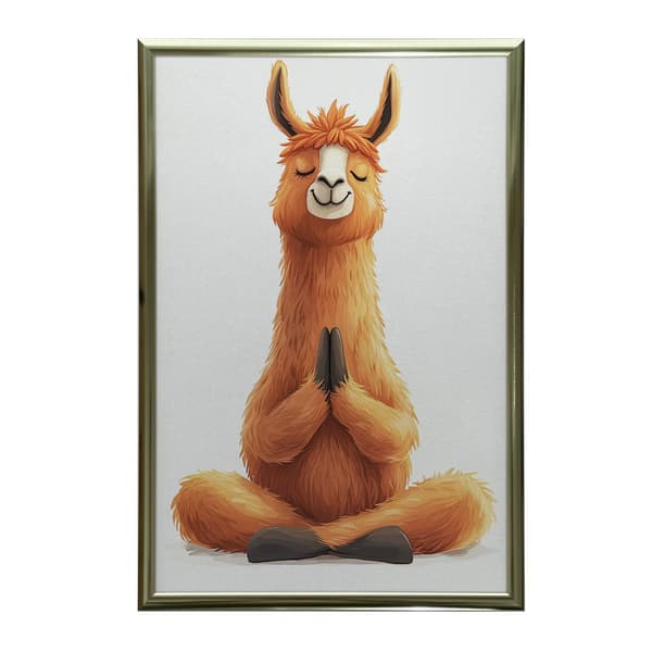 Meditoiva lama-juliste Meditoiva lama-juliste, 30x40 cm, musta alumiinikehys, 230 gsm mattapaperi